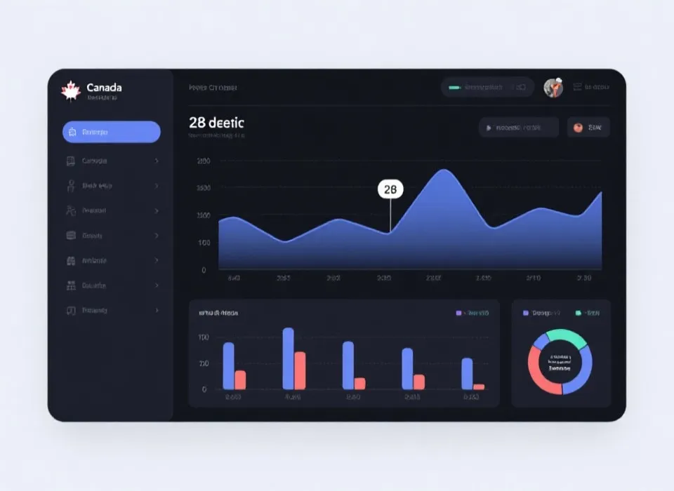 数据仪表盘示意图